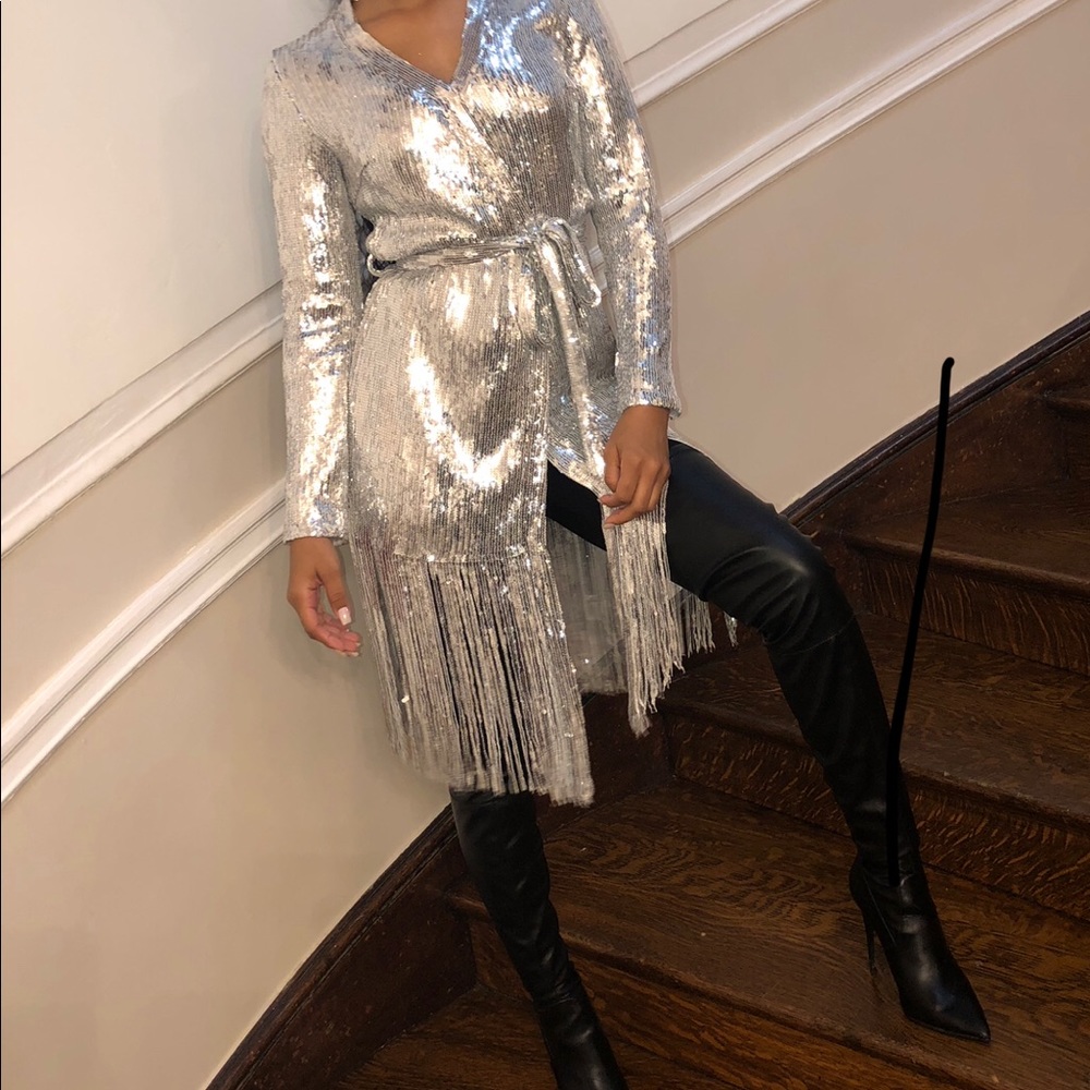 Sequin Dress/Cardigan Jacket